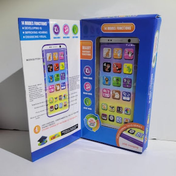 14 Mode Learning, Play Cell Phone Educational Toy for 3+ Year Olds - Picture 3 of 10